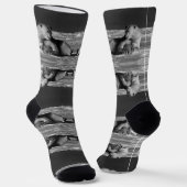 ヴィンテージアメリカのアラスカの母のホッキョクグマ ソックス (傾斜あり)