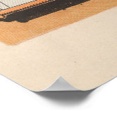 ヴィンテージアメリカのアンクルサム食べ物のキューバの地図 ポスター (角)