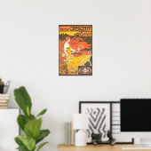 ヴィンテージアメリカの三日月のサイクル広告 – GORESUS ポスター (ホームオフィス)