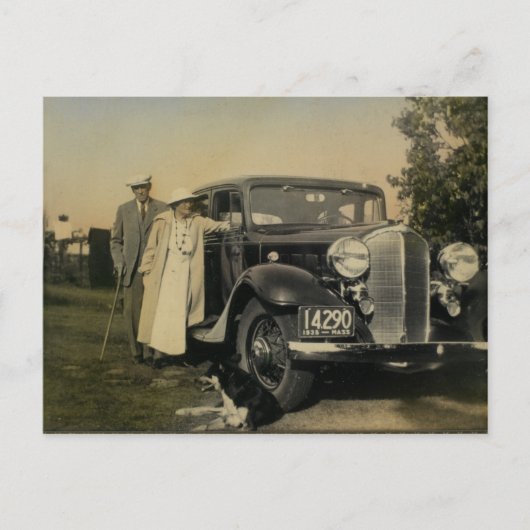 ヴィンテージアメリカの家族はがき ポストカード (正面)