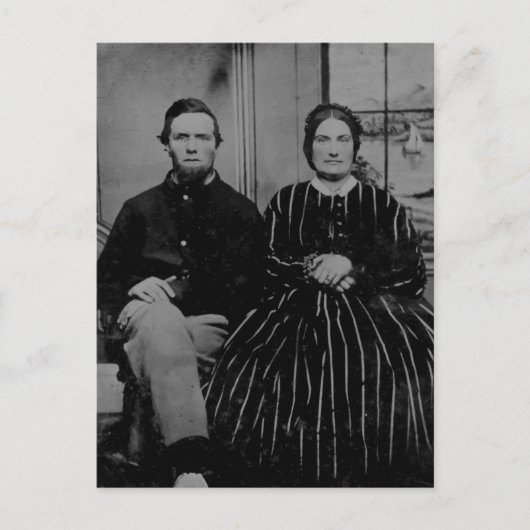 ヴィンテージアメリカの家族はがき ポストカード (正面)