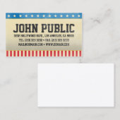 ヴィンテージアメリカの星とストライプ 名刺 (正面/裏面)