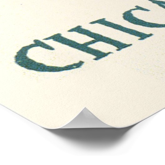 ヴィンテージアメリカデザインシカゴWPAポスター ポスター (角)