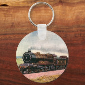 ヴィンテージアメリカンウェスト西フロンティア列車 キーホルダー (正面)