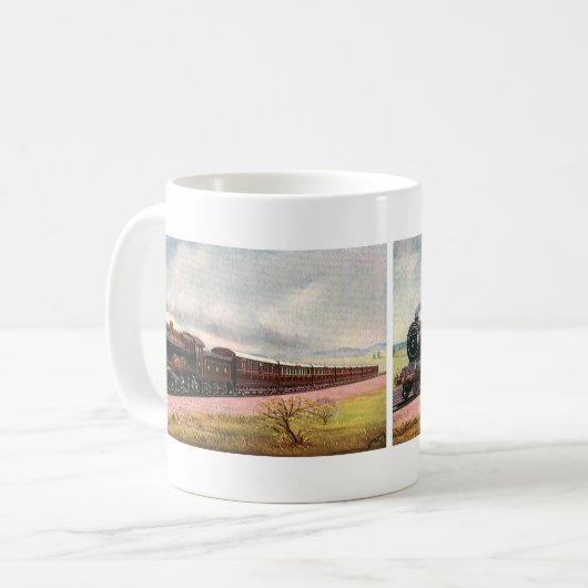 ヴィンテージアメリカンウェスト西フロンティア列車 コーヒーマグカップ (正面左)