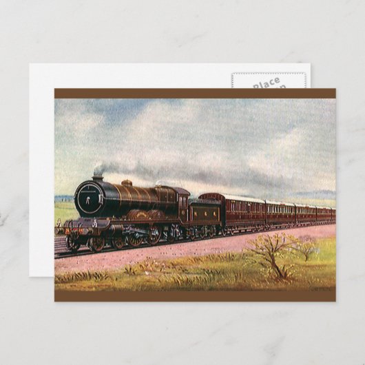 ヴィンテージアメリカンウェスト西フロンティア列車 ポストカード (正面/裏面)