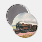 ヴィンテージアメリカンウェスト西フロンティア列車 マグネット (正面/裏面)