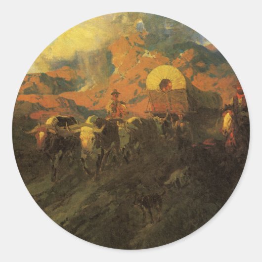 ヴィンテージアメリカンウェスト、オーバーランドトレイルバイジョンソン ラウンドシール (正面)