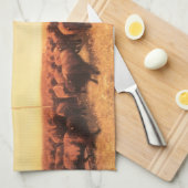 ヴィンテージアメリカンウェストNHトロッターで開催 キッチンタオル (四つ折り)