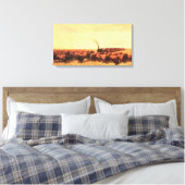 ヴィンテージアメリカンウェストNHトロッターで開催 キャンバスプリント (インサイチュ (寝室))