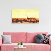 ヴィンテージアメリカンウェストNHトロッターで開催 キャンバスプリント (インサイチュ (リビング))