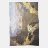 ヴィンテージアメリカンウエストアートグランドキャニオンバイリー キッチンタオル (縦)