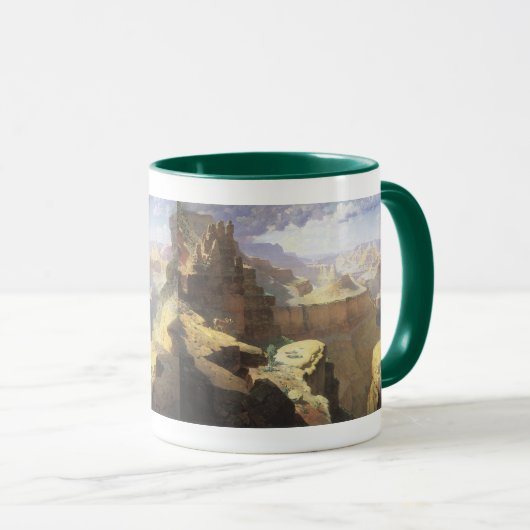 ヴィンテージアメリカンウエストアートグランドキャニオンバイリー マグカップ (正面右)