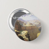 ヴィンテージアメリカンウエストアートグランドキャニオンバイリー 缶バッジ (正面&裏面)