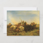 ヴィンテージアメリカンウエストアートバッファロー狩りバイウィマール (正面)