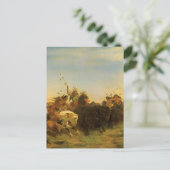 ヴィンテージアメリカンウエストアートバッファロー狩りバイウィマール ポストカード (スタンド正面)