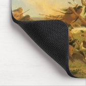 ヴィンテージアメリカンウエストアートバッファロー狩りバイウィマール マウスパッド (コーナー)