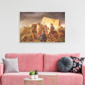 ヴィンテージアメリカンウエスト、アドバイスオンプレーリーバイラニー キャンバスプリント (インサイチュ (リビング))