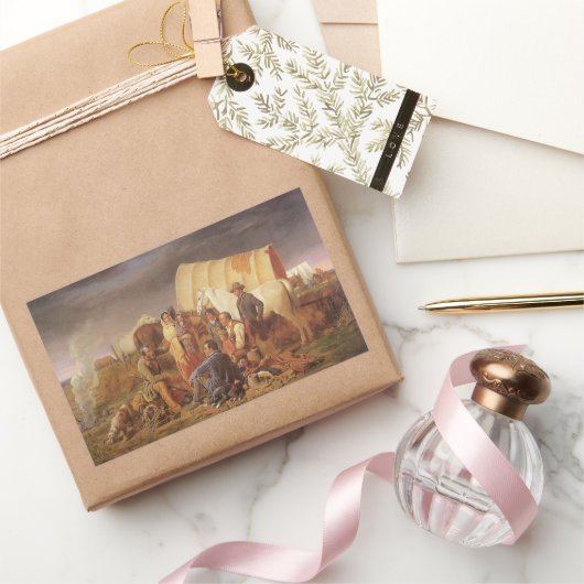 ヴィンテージアメリカンウエスト、アドバイスオンプレーリーバイラニー 長方形シール (ギフト)