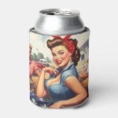 ヴィンテージアメリカンカントリーガール 缶クーラー (缶正面)