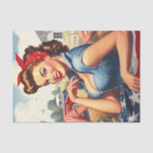 ヴィンテージアメリカンカントリーガール 薄葉紙 (正面)