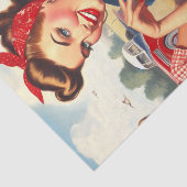 ヴィンテージアメリカンカントリーガール 薄葉紙 (詳細)