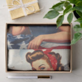 ヴィンテージアメリカンカントリーガール 薄葉紙 (ギフト)