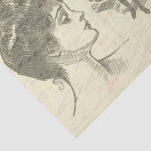 ヴィンテージアメリカンガールズコラージュの切り離 薄葉紙 (詳細)