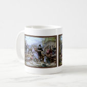 ヴィンテージアメリカンハッピー感謝祭マグカップ コーヒーマグカップ (正面左)