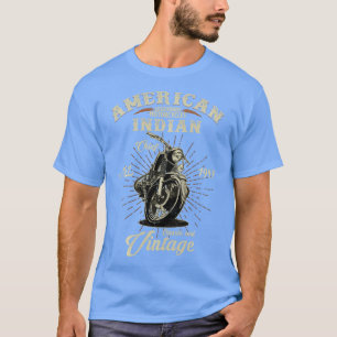 ヴィンテージアメリカンバイクインディアンオールドバイクもしくは自転車に乗る人G Tシャツ