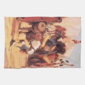 ヴィンテージアメリカンバッファローダンサー(Cassidy) キッチンタオル (横)