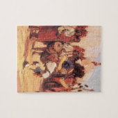 ヴィンテージアメリカンバッファローダンサー(Cassidy) ジグソーパズル (横)