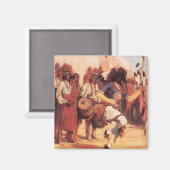 ヴィンテージアメリカンバッファローダンサー(Cassidy) マグネット (正面/裏面)