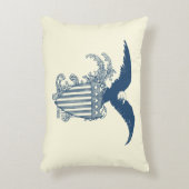 ヴィンテージアメリカンバルドイーグルスターズストライプシールド アクセントクッション (正面(垂直))