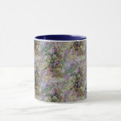 ヴィンテージアメリカンフジタリパープルフラワーズフローラ マグカップ (中央)