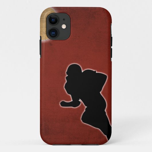 ヴィンテージアメリカンフットボールのアートワーク Case-Mate iPhoneケース (裏面)