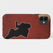 ヴィンテージアメリカンフットボールのアートワーク Case-Mate iPhoneケース (裏面(横))