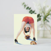 ヴィンテージアメリカンフットボールのピンアップポスター ポストカード (スタンド正面)