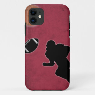 ヴィンテージアメリカンフットボールの試合デザイン iPhone 11 ケース