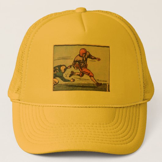 ヴィンテージアメリカンフットボールイラストレーション キャップ (正面)