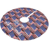 ヴィンテージアメリカンフラグサンダーコーブ ブラッシュドポリエステルツリースカート (アングル)