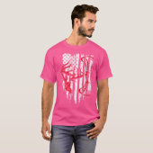 ヴィンテージアメリカンフラッグアーチェリーボウ狩り鹿Sku Tシャツ (正面フル)