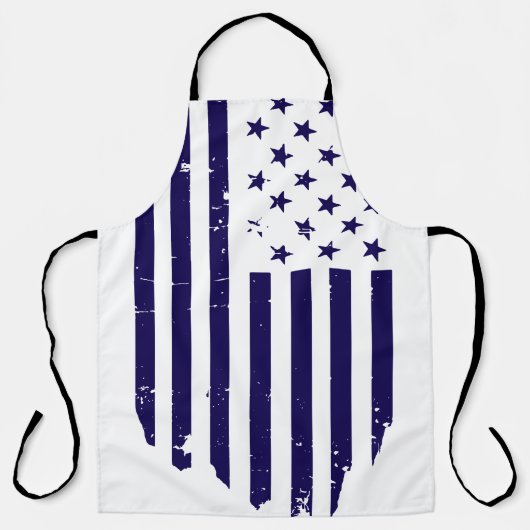 ヴィンテージアメリカンフラッグキッチン エプロン (正面)