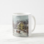 ヴィンテージアメリカンホームステッド冬 コーヒーマグカップ (正面右)