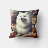 ヴィンテージアメリカン絵を描エスキモ クッション (裏面)