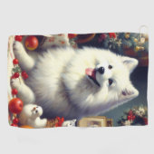 ヴィンテージアメリカン絵を描エスキモ ゴルフタオル (横)