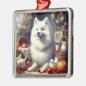 ヴィンテージアメリカン絵を描エスキモ メタルオーナメント (左)