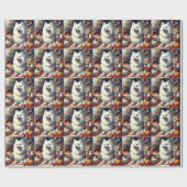 ヴィンテージアメリカン絵を描エスキモ ラッピングペーパー (フラット)