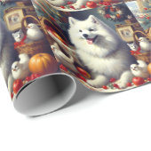 ヴィンテージアメリカン絵を描エスキモ ラッピングペーパー (ロールコーナー)