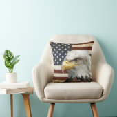 ヴィンテージアメリカン・イーグル付き米国国旗 クッション (椅子)